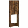 vidaXL Toaletná skriňa EDE Dymový dub 66 x 25,5 x 190 cm