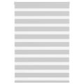 vidaXL Zebra roleta svetlosivá 100x150cm šírka látky 95,9 cm polyester