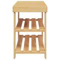 vidaXL Botník 3-poschodový 70x27,5x45 cm bambus