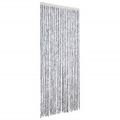 vidaXL Záves proti hmyzu, biely a sivý 100x220 cm, ženilka