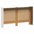 vidaXL Kryty na radiátor 2 ks, biele 152x19x81,5 cm, MDF
