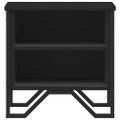 vidaXL Nočné stolíky čierne 2 ks 40x30x40 cm kompozitné drevo