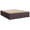 vidaXL Posteľ boxspring s matracom Tmavohnedá 180 x 200 cm Látka