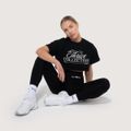 Dámske cropped tričko Thrive Black - GymBeam, veľkosť S