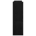 vidaXL Regál na topánky čierny 80x25x81 cm spracované drevo