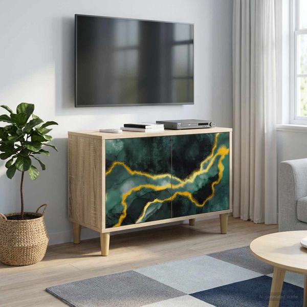 vidaXL TV skrinka WIJHE 69 x 33 x 50 cm Sonoma Kompozitné drevo