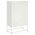 vidaXL Vysoká skrinka biela 68x39x111,5 oceľ