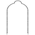 vidaXL Záhradná pergola čierna 150x34x240 cm železná