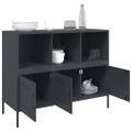 vidaXL Komoda antracitová 100,5x39x79 cm oceľ