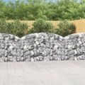 vidaXL Oblúkový gabionový kôš 200x30x100/120 cm pozinkované železo