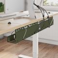 vidaXL Úložný box na káble pod stôl 2 ks Olivovo zelená 43 x 9 x 11 cm
