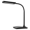 LED stolná lampa Eddy, čierna