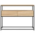 vidaXL Konzolový stolík dub sonoma 100x40x75 cm kompozitné drevo