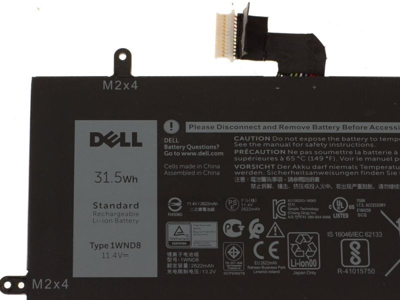 DELL Baterie 3-cell 31,5W/HR LI-ION Latitude 5285 Baterie, pro tablet, originální, 31,5Wh, Li-Ion, 3clánková, pro Dell Latitude 5285, 5290
