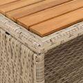 vidaXL Skrinkový Béžová 70 x 50 x 87 cm Polyester a Roly Rattan