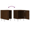 vidaXL Nočné stolíky 2 ks hnedý dub 40x40x50 cm kompozitné drevo