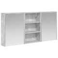 vidaXL Set kabinetov do kúpeľne 3 ks 126 x 16 x 62.5 cm