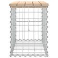 vidaXL Záhradná lavička gabiónový dizajn 63x31,5x42cm masívna borovica