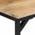 vidaXL Jedálenský stôl 110x55x75 cm, surový mangový masív