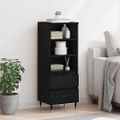 vidaXL Highboard Čierny dub 40 x 36 x 110 cm Kompozitné drevo