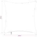 vidaXL Poťah na podložku 2 pcs HEERLEN Čierna 50 x 50 cm Flanel