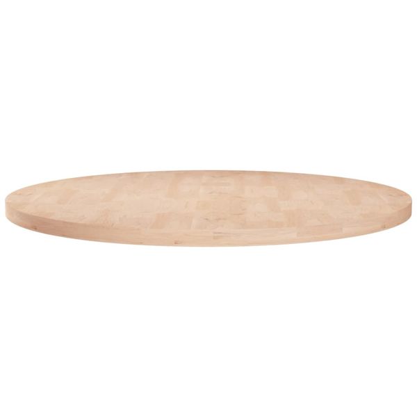 vidaXL Okrúhla stolová doska Ø60x2,5 cm neošetrený dubový masív