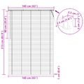 vidaXL Žalúzia Svetlohnedá s Vzorom 213 x 160 cm 25 mm PVC