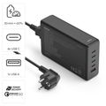 HAMA GaN, Rýchlonabíjačka, 4x USB-C PD/QC 240W