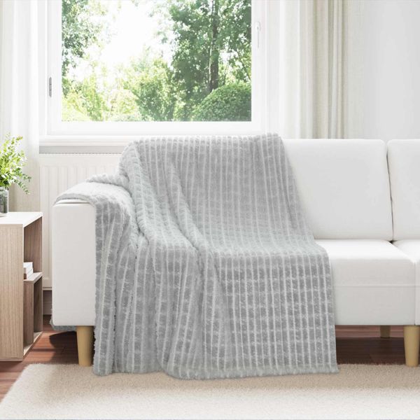 vidaXL Prikrývky na hodenie 6 pcs Sivá 200 x 150 cm Flís