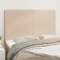 vidaXL Čelo postele Cappuccino 144x5x118/128 cm umelá koža