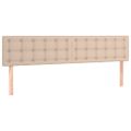 vidaXL Boxspring posteľ s matracom kapučínová 160x200 cm umelá koža