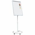 vidaXL Magnetická biela tabuľa Šedý a biely 62 x 62,5 x 197 cm EPS