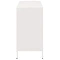 vidaXL Komoda biela 101,5x39x73,5 cm oceľ valcovaná za studena