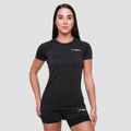 Dámske bežecké tričko Pulse Black - GymBeam, veľkosť M, veľkosť oblečenia M