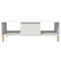 vidaXL Konferenčný stolík Biela 102 x 55 x 35 cm Kompozitné drevo