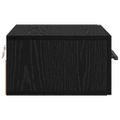 vidaXL Nočný stolík 35 x 35 x 20 cm Kompozitné drevo Čierny dub