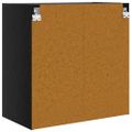 vidaXL Nástenná skrinka 68 x 37 x 68,5 cm Kompozitné drevo Čierny dub