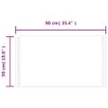 vidaXL LED kúpeľňové zrkadlo 50x90 cm