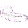 vidaXL Rám postele bez matraca Zadar kapučínová 80x200 cm umelá koža