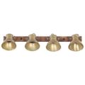 vidaXL Industriálna nástenná lampa mosadzná 90x25 cm E27