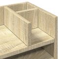 vidaXL Organizér na stôl dub sonoma 44,5x24x25 cm kompozitné drevo