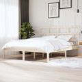 vidaXL Posteľný rám 180x200 cm Super King masívne drevo