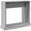 vidaXL Obloženie krbu sivá sonoma 100x30x87,5 cm kompozitné drevo