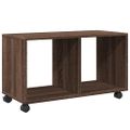 vidaXL Skrinka na kolieskach, hnedý dub 72x33x42,5cm, kompozitné drevo