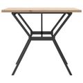 vidaXL Jedálenský stolík v tvare Y 90x90x75,5 cm borovica a oceľ