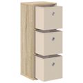 vidaXL Servírovacia skriňa so zásuvkou Sonoma dub 25,5 x 22 x 69,5 cm