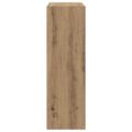 vidaXL Knižnica dub artisan 102x32x102 cm kompozitné drevo