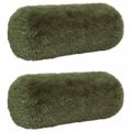 vidaXL Poťah na podložku 2 pcs HEERLEN Zelená Ø 15 x 40 cm PV fleece