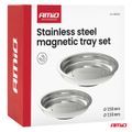 Sada magnetických misiek z nehrdzavejúcej ocele 110mm 150mm AMIO-04916