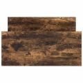 vidaXL Posteľný rám bez matraca dymový dub 100x200 cm kompozitné drevo